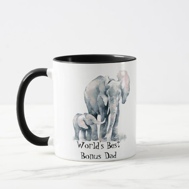 Caneca O melhor Pai do mundo dos animais africanos elefan (Esquerda)