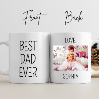 Caneca O melhor Pai jamais personalizado presentes no Dia