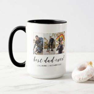 Caneca O Melhor Pai Nunca Guarda Foto Múltipla