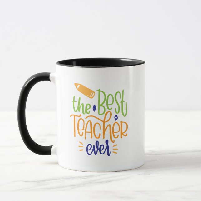 Caneca O melhor professor de todos os tempos - Design de  (Esquerda)