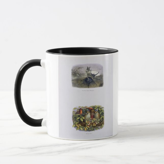 Caneca O mensageiro da rainha feericamente, e duende e (Esquerda)