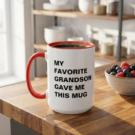 Caneca O Meu Avô Favorito Deu-Me Esta Engraçada.