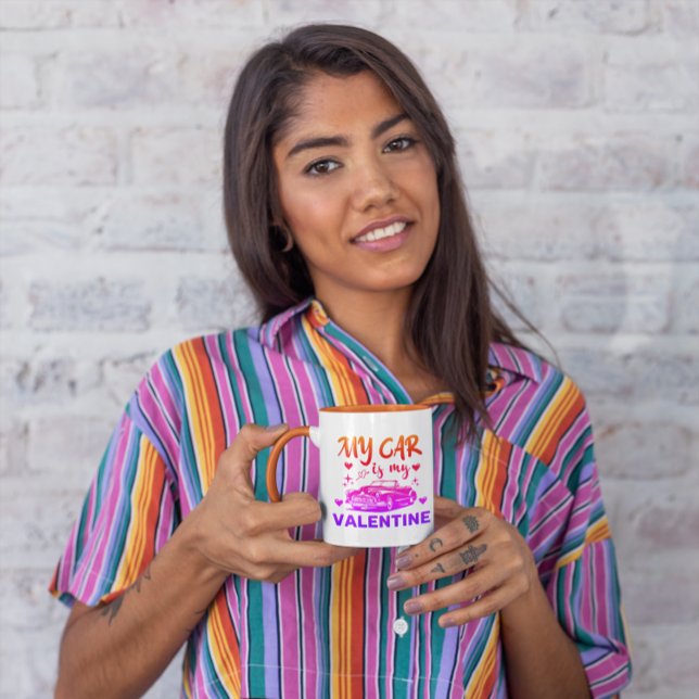 Caneca O Meu Carro É O Meu Namorados De Café (Criador carregado)