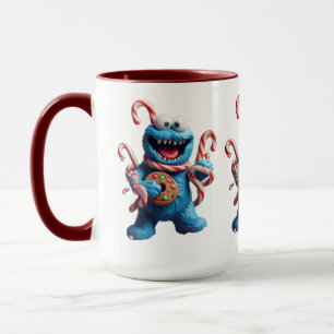 Caneca O Monstro de Pão de Mel Arte Divertida de Natal