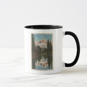 Caneca O Monte Rainier, WA - lago mirror com Mt.