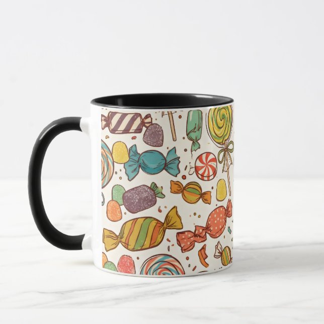 Caneca O mundo dos doces. (Esquerda)