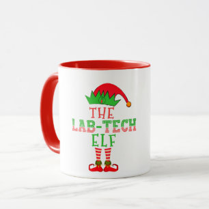 Caneca O Natal da Família do Elfo Técnico de Laboratório 