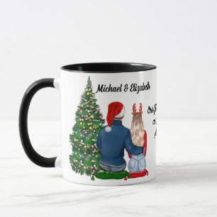 Caneca O Nosso Primeiro Natal Como Uma Lata De Café Casal