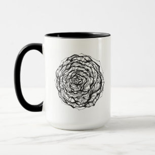 Caneca O Ornamental abstrato aumentou