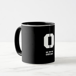 Caneca O(Oscar) Código alfabético fonético da OTAN & Mors