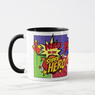 Caneca O PADRE É O MEU HERÓI DE HERÓI Personalizado