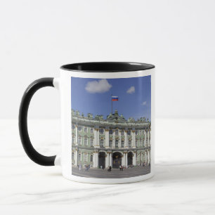 Caneca O Palácio de inverno, Ruas Petersburgo, Rússia (