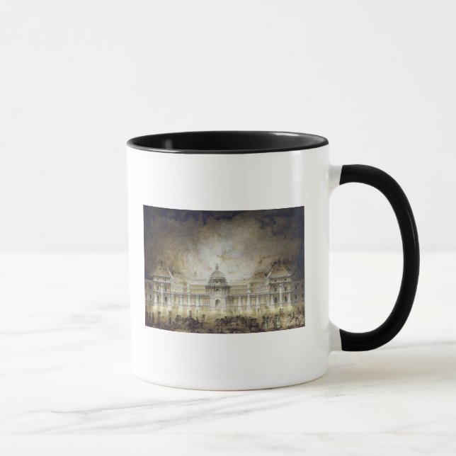 Caneca O palácio de Luxembourg iluminado (Direita)