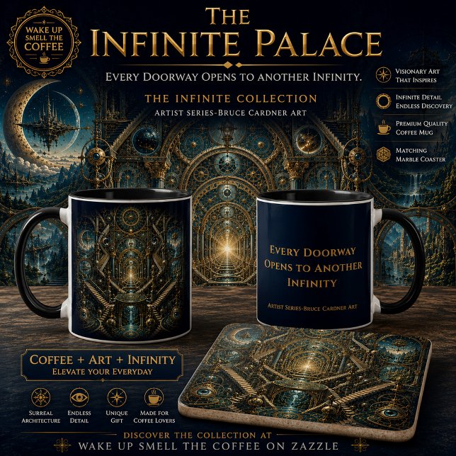 Caneca O Palácio Infinito – Arquitetura Impossível (Criador carregado)