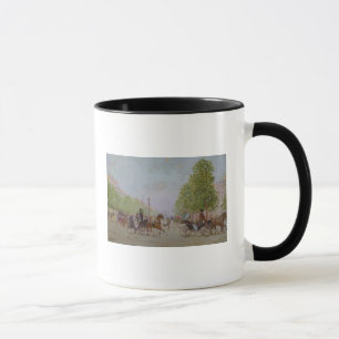 Caneca O passeio no Champs-Elysees