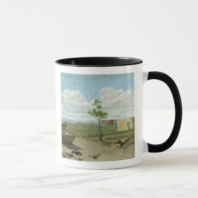 Caneca O pátio (óleo em canvas) (Direita)