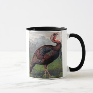 Caneca O peru americano selvagem, ilustração de '
