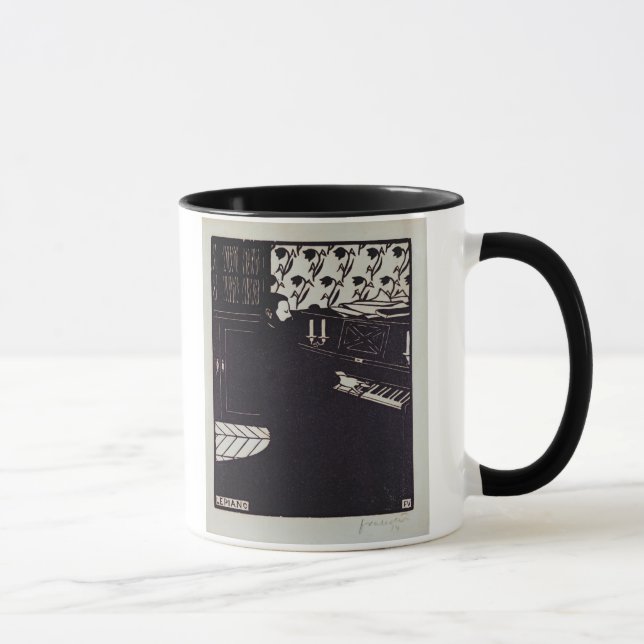 Caneca O piano, 1914 (woodcut) (Direita)