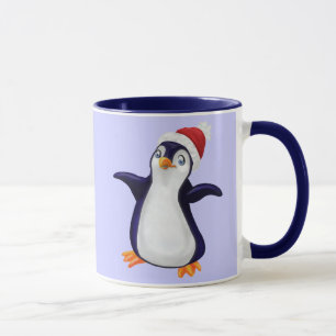 Caneca O pinguim, onde é meu afago do Natal?