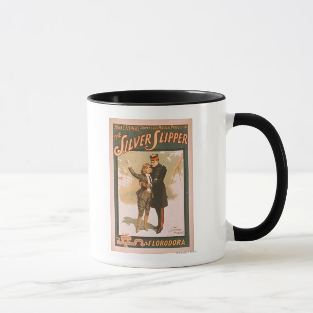 Caneca O Poster de Teatro Musical de Silver Slipper #1 (Direita)