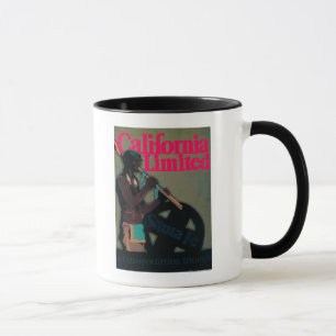 Caneca O poster de viagens limitado Califórnia do trem