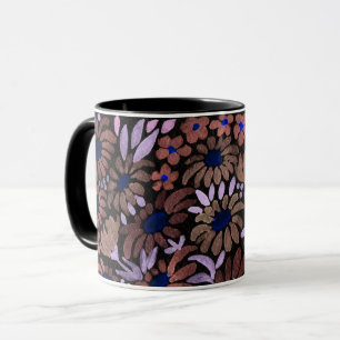 Caneca O prado do camomille da aguarela floresce o campo
