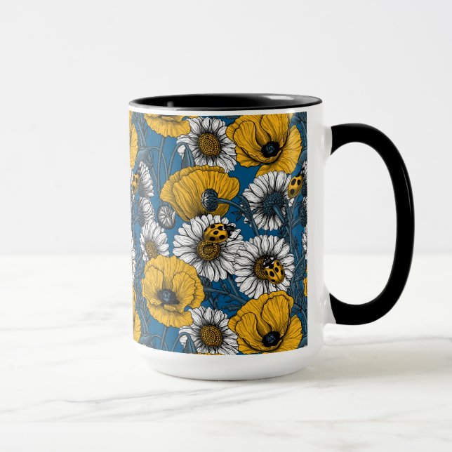 Caneca O prado em amarelo e azul (Direita)