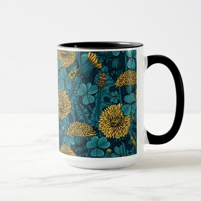 Caneca O prado em amarelo e azul (Direita)