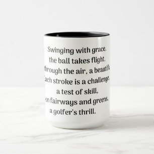 Caneca O prazer do golfista