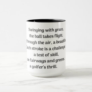 Caneca O prazer do golfista