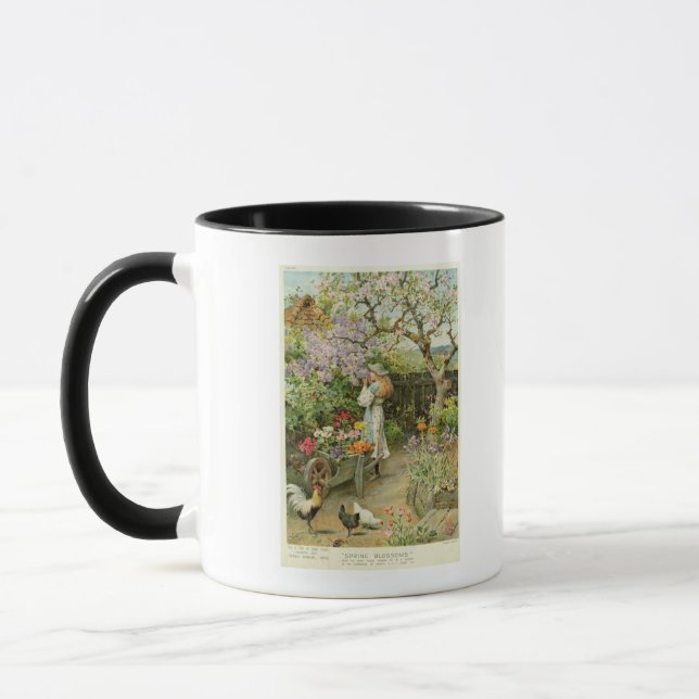 Caneca O primavera floresce, das peras Anual, 1902 (Esquerda)