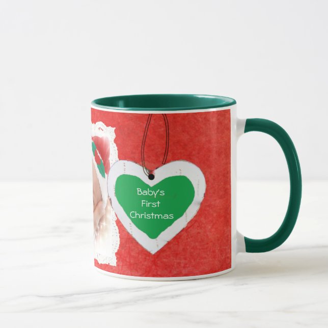 Caneca O Primeiro Natal do Bebê Coffee Mug Keepsaokê (Direita)