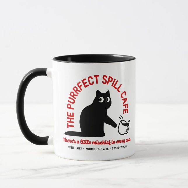 Caneca O Purrfect Derramar Cafe 11 oz. Combo (Esquerda)