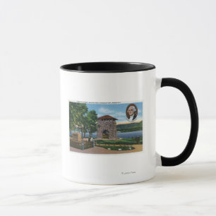 Caneca O QG de George Washington, torre da cena da