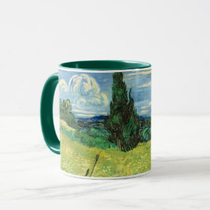 Caneca O quadro de Vincent van Gogh, Campo Verde,
