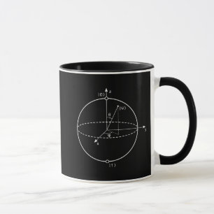 Caneca O quantum da esfera de Bloch mordeu a