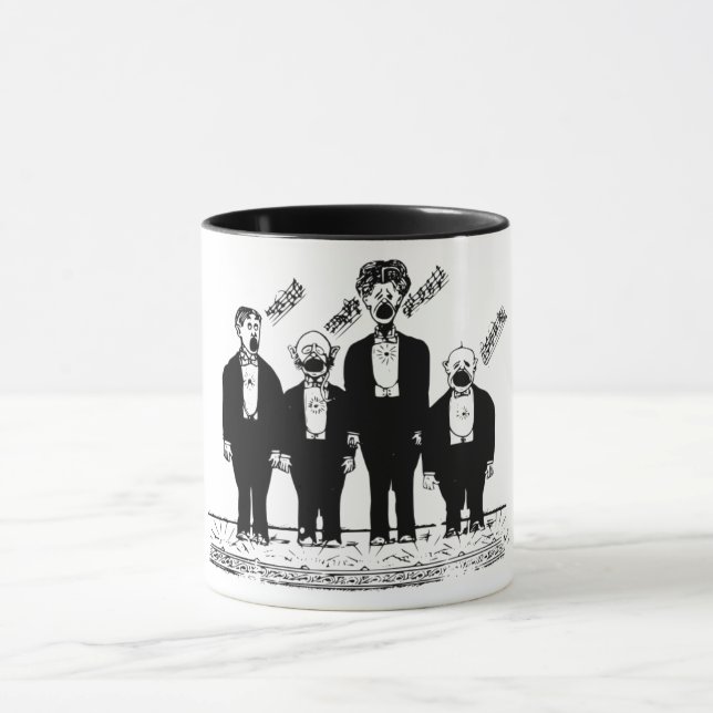Caneca O Quarteto, cantando (Centro)