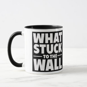 Caneca O que ficou preso ao logotipo oficial da parede Co