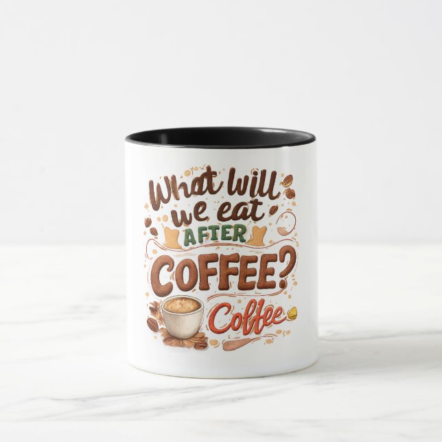 Caneca "O que vamos comer depois do café? Café!" – Divert (Centro)