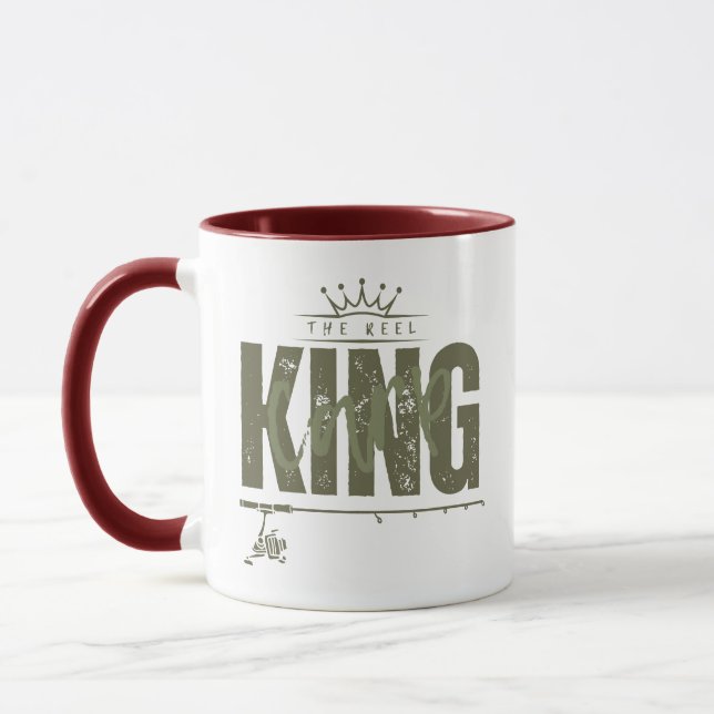 Caneca O rei da carpa de rolo | Pesca da carpa (Esquerda)