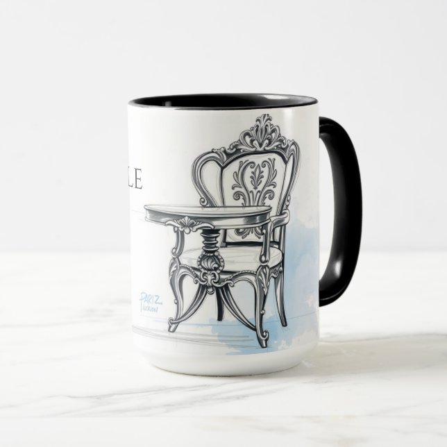 Caneca O Rei Relaxa No Café French King Coffee (Frente Esquerda)