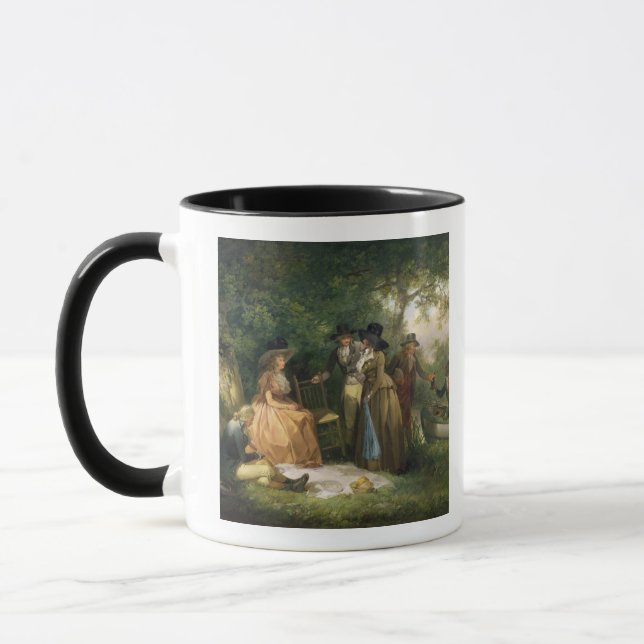 Caneca O Repast do pescador (óleo em canvas) (Esquerda)