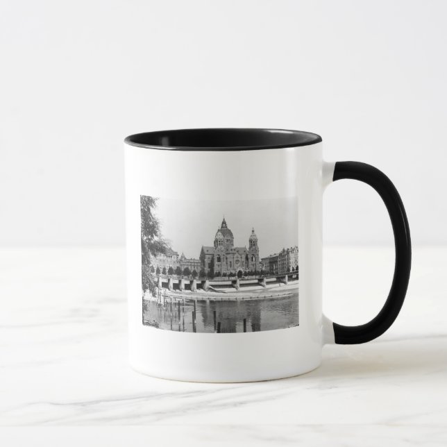 Caneca O rio Isar em Munich, c.1910 (Direita)