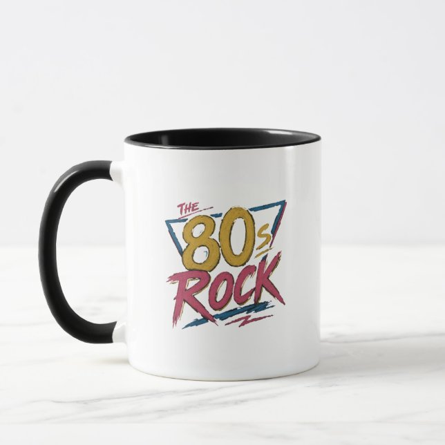 Caneca O Rock dos Anos 80 - retrô (Esquerda)
