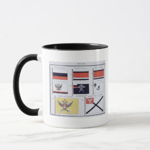 Caneca O russo embandeira, de um livro francês das