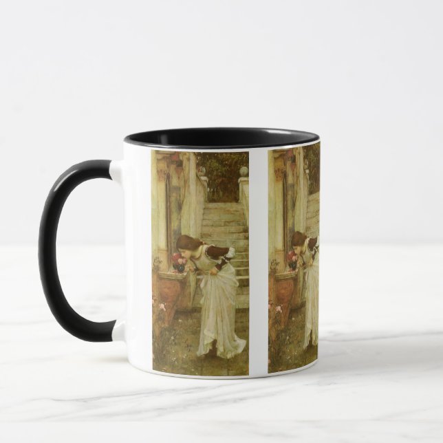Caneca O Santuário de John William Waterhouse (Esquerda)