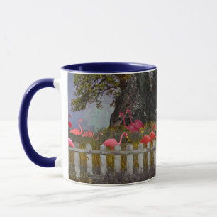 Caneca O Santuário do Flamingo de Plástico Rosa Penfield