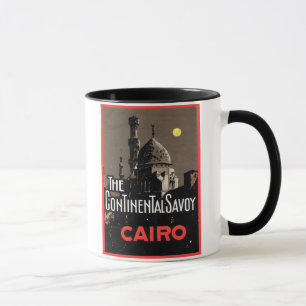 Caneca O Savoy Continencial, Poster de viagens do Cairo