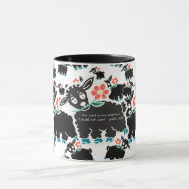 Caneca O Senhor é meu Pastor Salmo 23:1 Minimalista