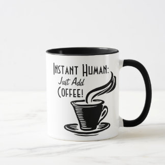 Caneca O ser humano imediato apenas adiciona o café